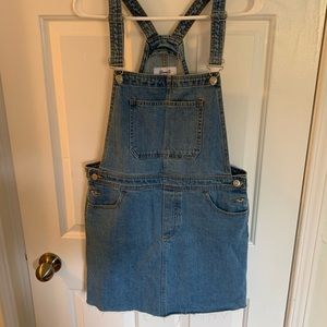 Overall jean dress